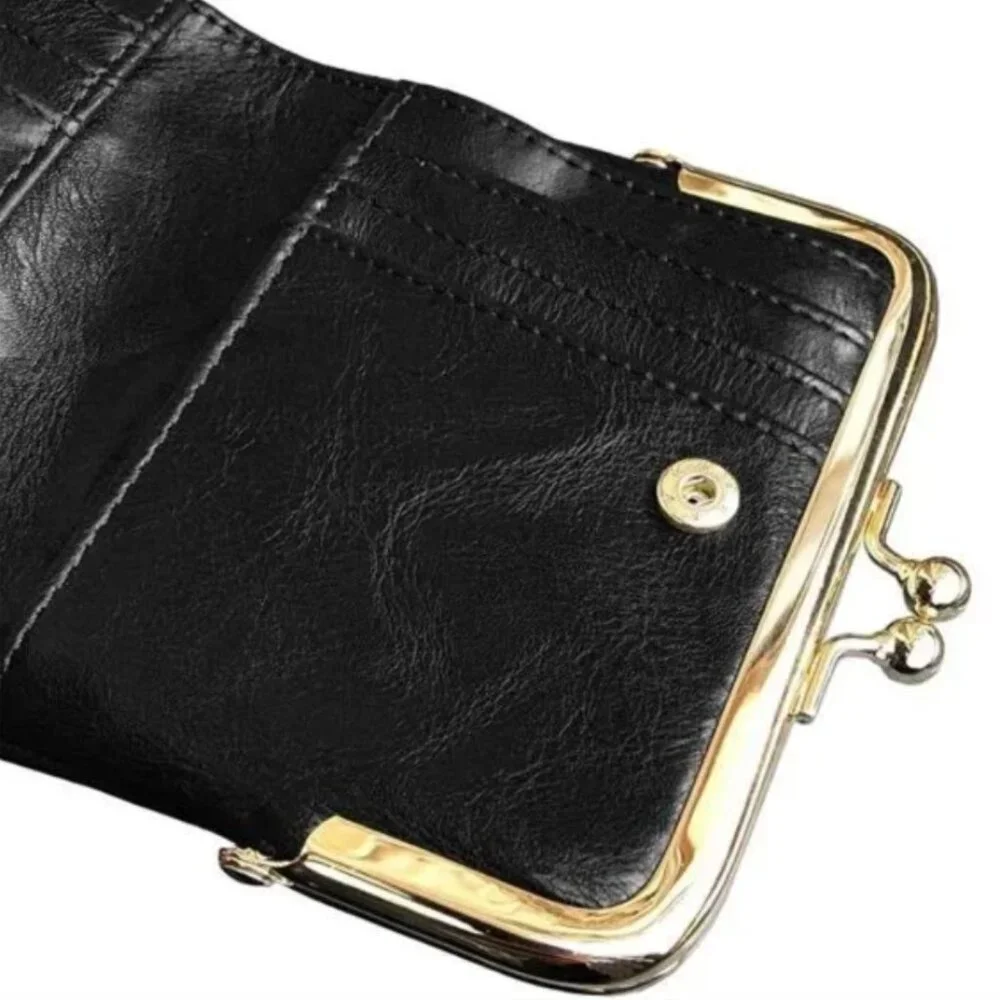 Womens Wallet Small Rfid Ladies Compact Bifold Leather Vintage Coin Purse